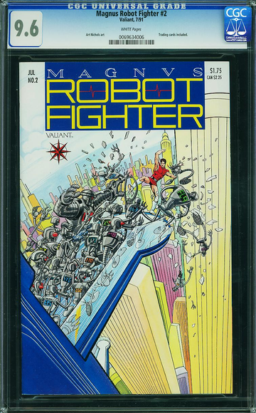 MAGNUS ROBOT FIGHTER (1991-96) #2 Valiant CGC NM+: 9.6