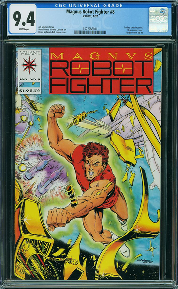 MAGNUS ROBOT FIGHTER (1991-96) #8 Valiant CGC NM: 9.4