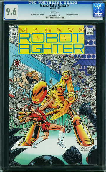 MAGNUS ROBOT FIGHTER (1991-96) #4 Valiant CGC NM+: 9.6