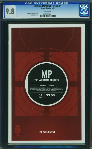 THE MANHATTAN PROJECTS #4, CGC NM/MT: 9.8
