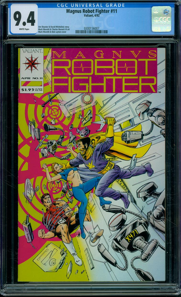 MAGNUS ROBOT FIGHTER (1991-96) #11 Valiant CGC NM: 9.4