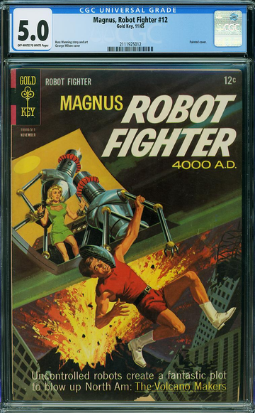 MAGNUS, ROBOT FIGHTER (1963-77) #12 Gold Key CGC VG/F: 5.0