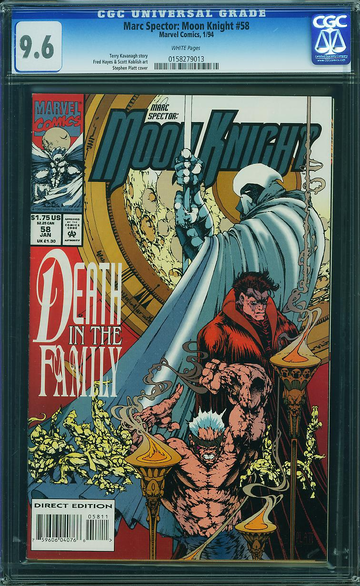 MARC SPECTOR: MOON KNIGHT #58, CGC 9.6 NM+