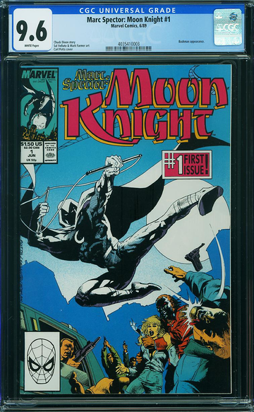 MARC SPECTOR: MOON KNIGHT #1, CGC 9.6 NM+