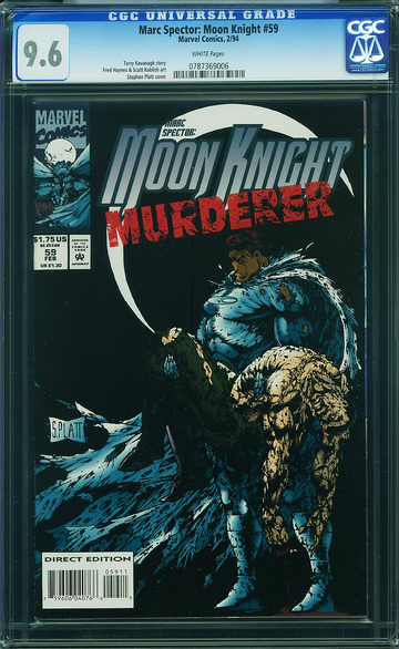MARC SPECTOR: MOON KNIGHT #59, CGC 9.6 NM+