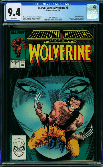 MARVEL COMICS PRESENTS #3, CGC 9.4 NM
