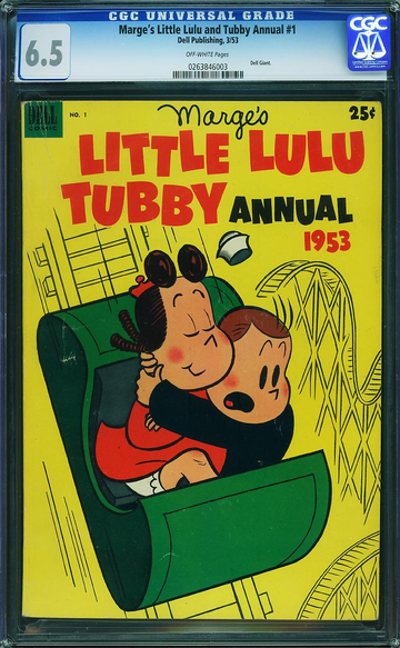 MARGE'S LITTLE LULU AND TUBBY ANNUAL #1, CGC 6.5 FN+