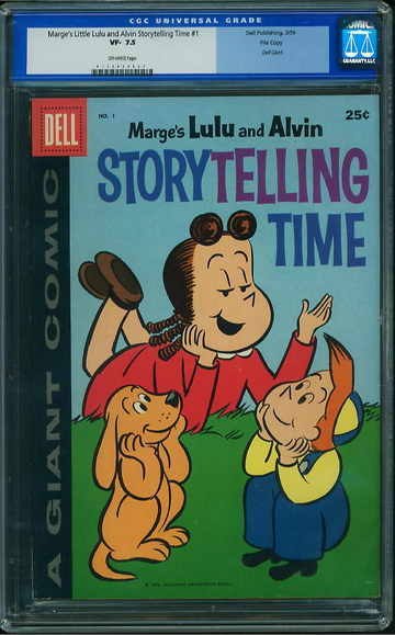 MARGE'S LITTLE LULU AND ALVIN STORYTELLING TIME #1, CGC 7.5 VF-	