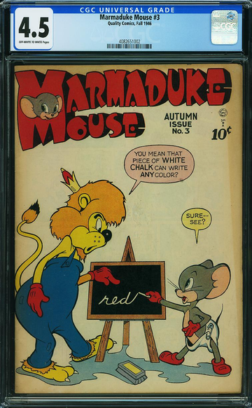 MARMADUKE MOUSE #3, CGC 4.5 VG+