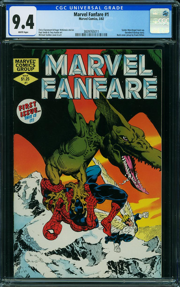 MARVEL FANFARE #1, CGC 9.4 NM