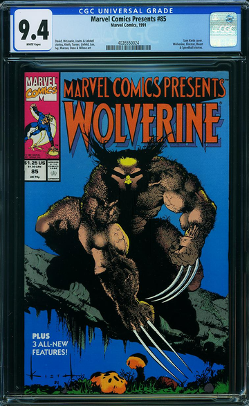 MARVEL COMICS PRESENTS #85, CGC 9.4 NM