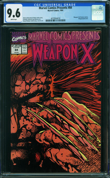 MARVEL COMICS PRESENTS #84, CGC 9.6 NM+