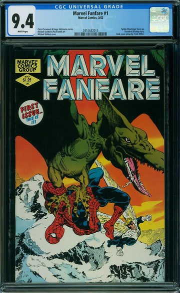 MARVEL FANFARE #1, CGC 9.4 NM