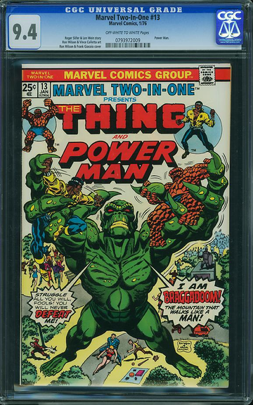 MARVEL TWO-IN-ONE #13, CGC 9.4 NM