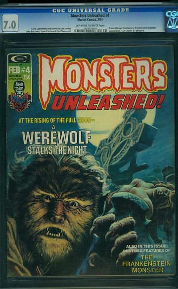 MONSTERS UNLEASHED #4, CGC 7.0 FVF