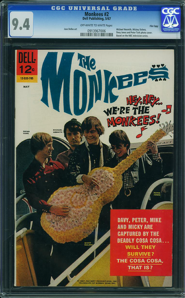 MONKEES #2, CGC 9.4 NM