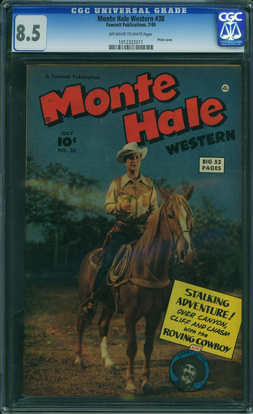 MONTE HALE WESTERN #38, CGC 8.5 VF+