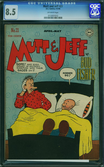 MUTT & JEFF #21, CGC 8.5 VF+