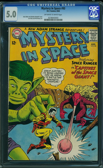 MYSTERY IN SPACE #93, CGC 5.0 VGF