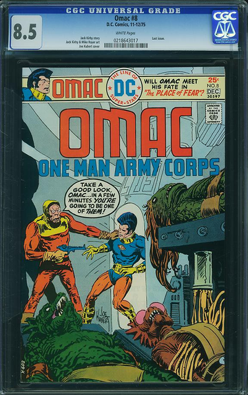 OMAC #8, CGC 8.5 VF+