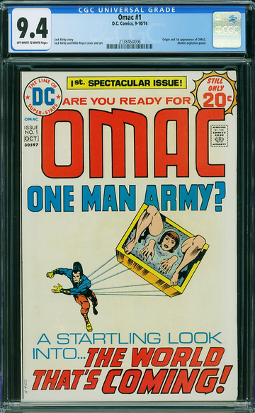 OMAC #1, CGC 9.4 NM