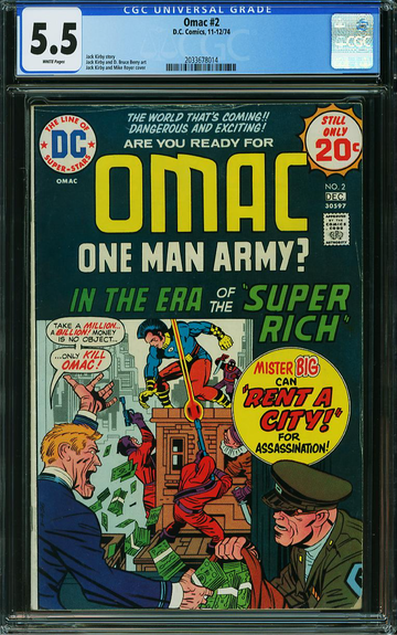 OMAC #2, CGC 5.5 FN-