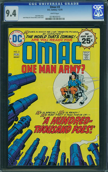 OMAC #3, CGC 9.4 NM