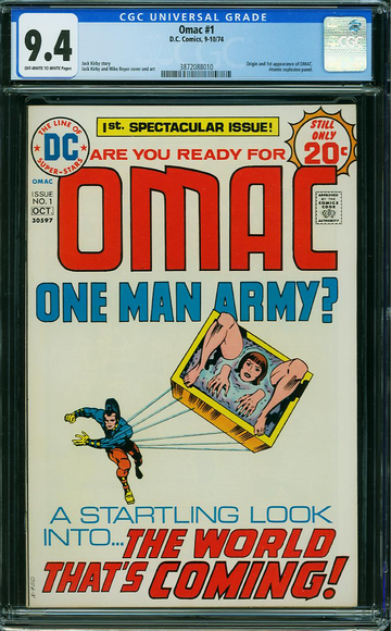 OMAC #1, CGC 9.4 NM