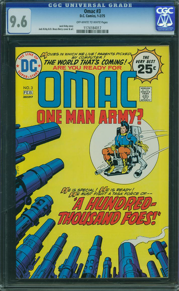 OMAC #3, CGC 9.6 NM+