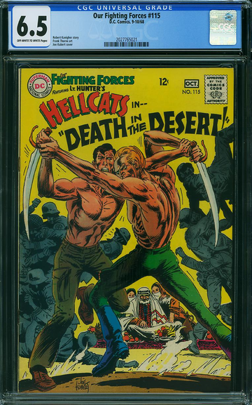 OUR FIGHTING FORCES #115, CGC 6.5 FN+