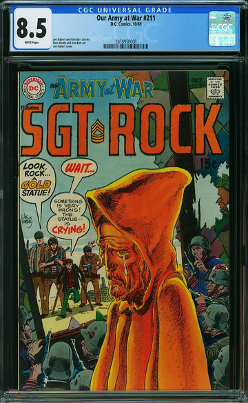 OUR ARMY AT WAR #211, CGC 8.5 VF+