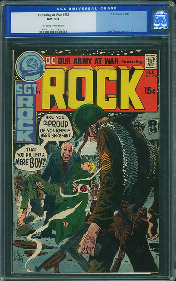 OUR ARMY AT WAR #228, CGC 9.4 NM