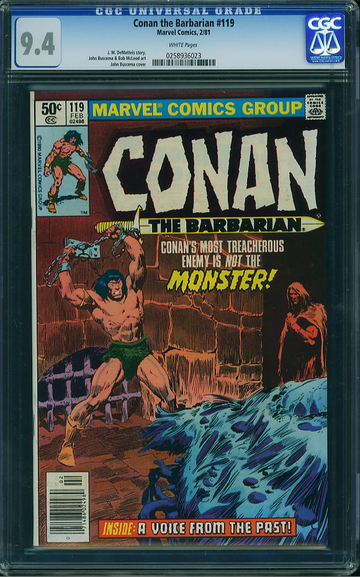 CONAN THE BARBARIAN #119, CGC 9.4 NM