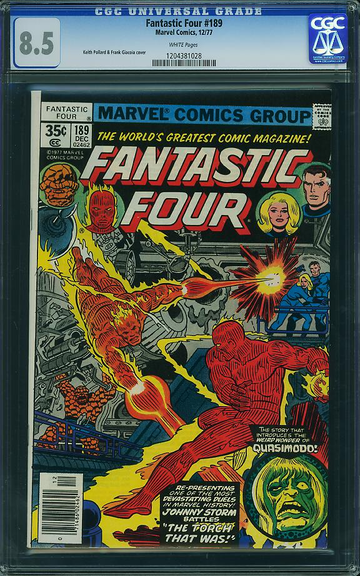 FANTASTIC FOUR #189, CGC 8.5 VF+