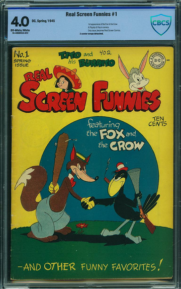 REAL SCREEN FUNNIES #1, CBCS 4.0 VG