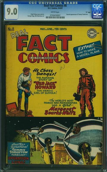 REAL FACT COMICS #8, CGC 9.0 VFNM