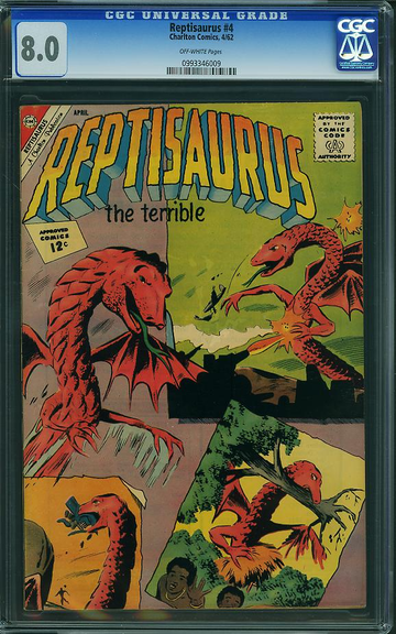 REPTISAURUS #4, CGC 8.0 VF