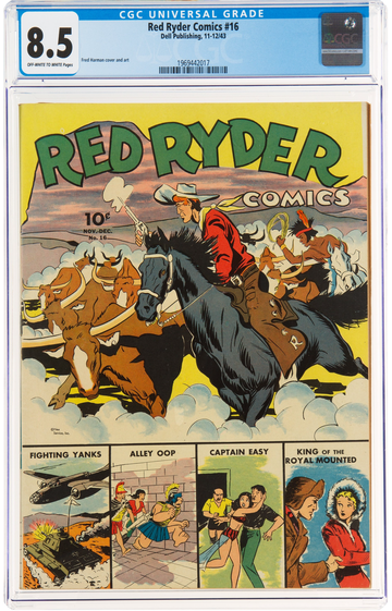 RED RYDER COMICS #16, CGC 8.5 VF+