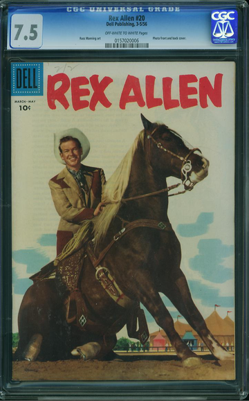 REX ALLEN #20, CGC 7.5 VF-