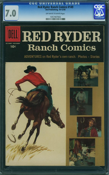 RED RYDER RANCH COMICS #149, CGC 7.0 FVF