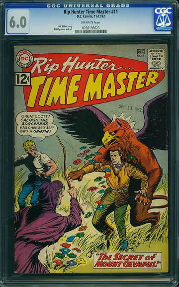 RIP HUNTER TIME MASTER #11, CGC 6.0 FN