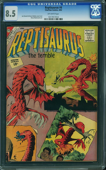 REPTISAURUS #4, CGC 8.5 VF+
