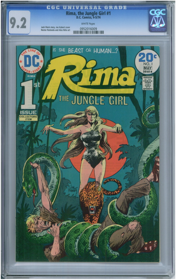 RIMA, THE JUNGLE GIRL #1, CGC 9.2 NM-