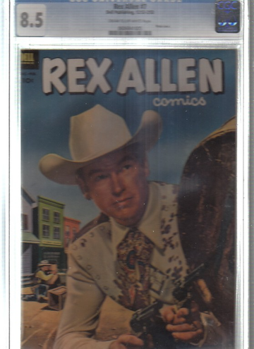 REX ALLEN #7, CGC 8.5 VF+