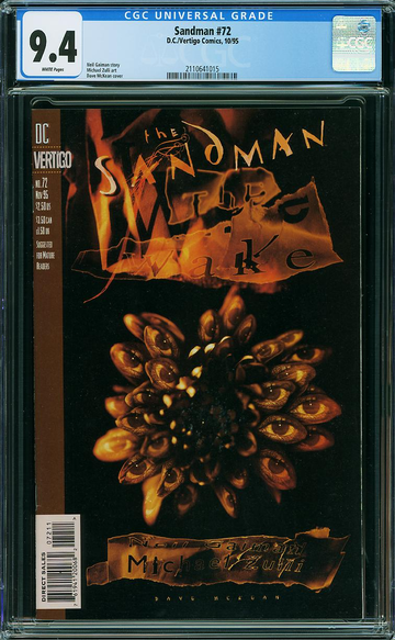 SANDMAN v1989 #72, CGC 9.4 NM