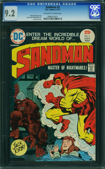 SANDMAN v1974 #3, CGC 9.2 NM-