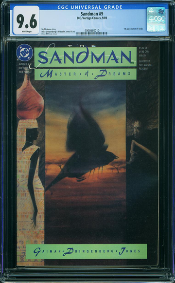 SANDMAN v1989 #9, CGC 9.6 NM+