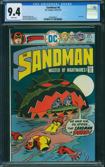 SANDMAN v1974 #6, CGC 9.4 NM