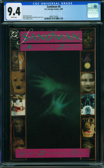 SANDMAN v1989 #6, CGC 9.4 NM