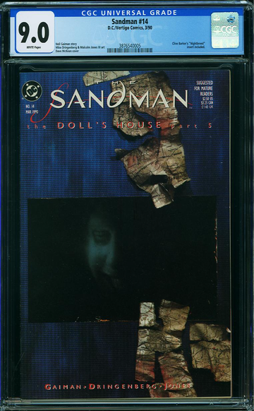 SANDMAN v1989 #14, CGC 9.0 VFNM